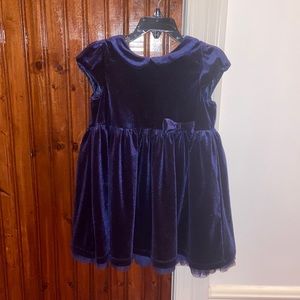 Beautiful blue velour dress